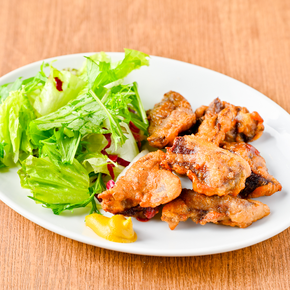 馬ハツの唐揚げ 790円